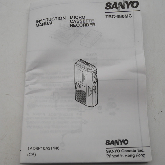 NEW Sanyo TRC 680MC Microcassette Recorder Tested and Complete - Picture 15 of 15